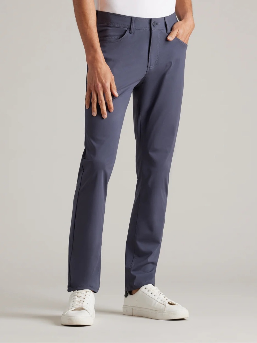 RHONE Men’s Commuter Five Pocket Pants Slim Straight Stretch Bottoms 31x30 Grey